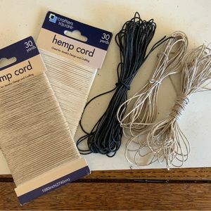 Only lot…NWT…CRAFTERS SQUARE…hemp chord for jewelry making